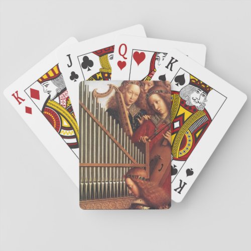 ANGELS PLAYING MUSIC by Jan Van Eyk Poker Cards