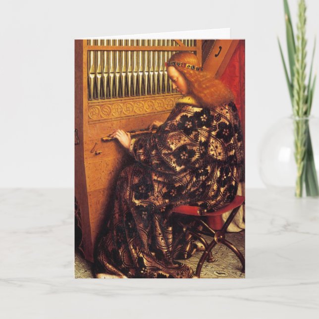 ANGELS PLAYING MUSIC HOLIDAY CARD (Front)