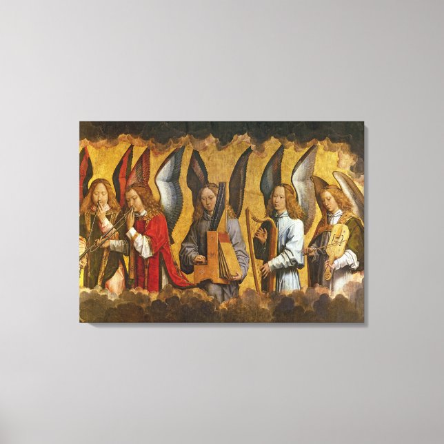 Angels Playing Musical Instruments Canvas Print (Front)