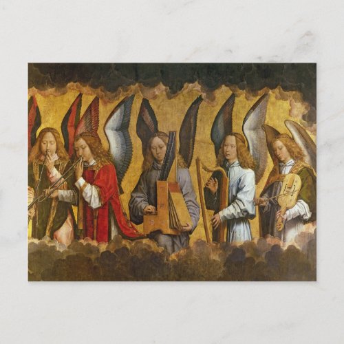 Angels Playing Musical Instruments Postcard