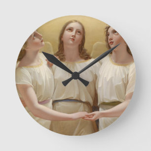 ANGELS ROUND CLOCK