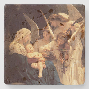 Angels Serenade Mary and Jesus Stone Coaster