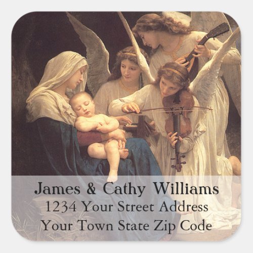 Angels Serenade Mary Christmas Address Label