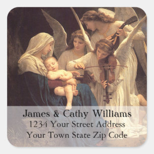 Angels Serenade Mary Christmas Address Label