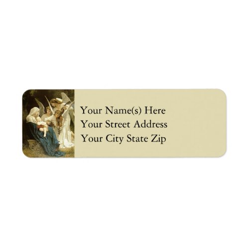 Angels Serenade Mary Vintage Address Label