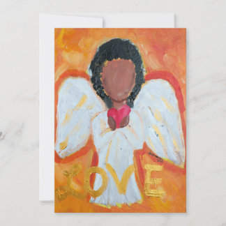 Angels Series - Love - Flat Holiday Card