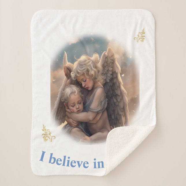 Angels Sherpa Blanket (Front)