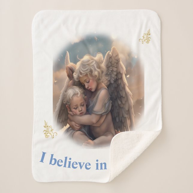 Angels Sherpa Blanket (Front)