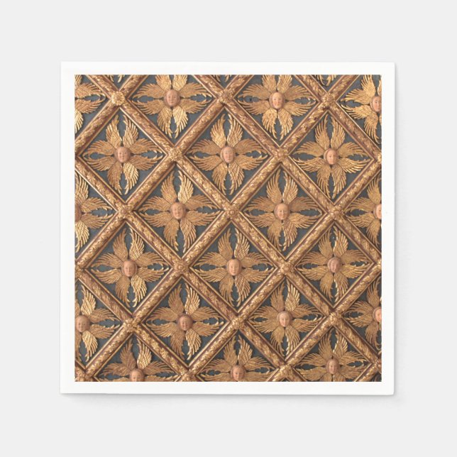 Angels. Six Winged Seraphim. Accademia Gallery in  Napkins (Front)