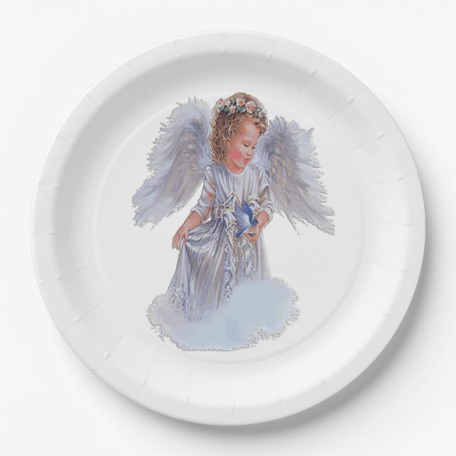 Angels t-shirts paper plates (Front)