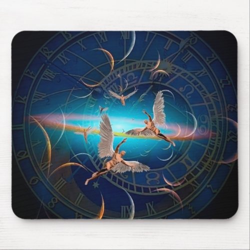 Angels through time mouse pad