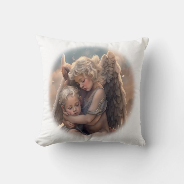 Angels Throw Pillow (Front)