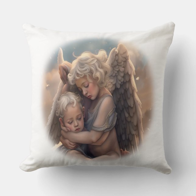 Angels Throw Pillow (Front)