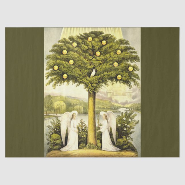 angels times past tissue paper (Front)