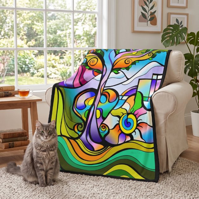 Angel's Tree Fleece Blanket (Creator Uploaded)