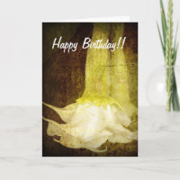 Angel's Trumpet Birthday Card