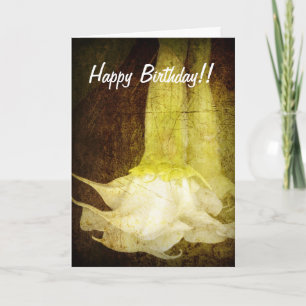 Angel's Trumpet Birthday Card