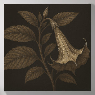 Angel's Trumpet Canvas Print Photo Tile