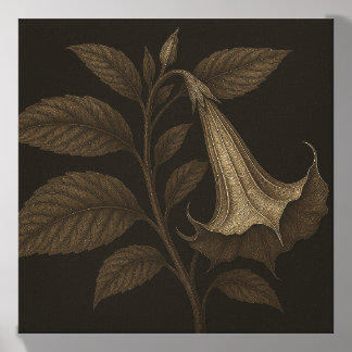Angel's Trumpet Canvas Print Photo Tile