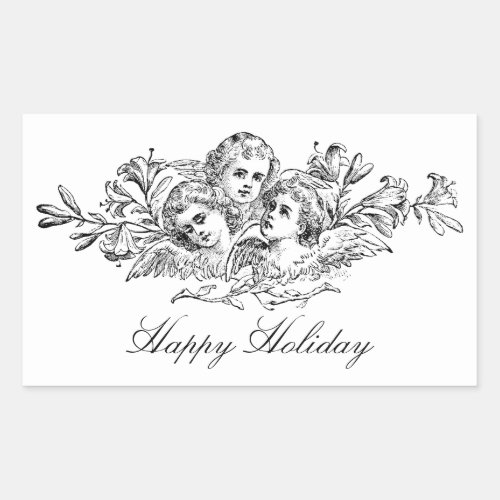 Angels Vintage Art Custom Gift Sticker