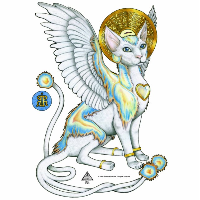 Angels Walk on Four Paws Photo Sculpture (Front)