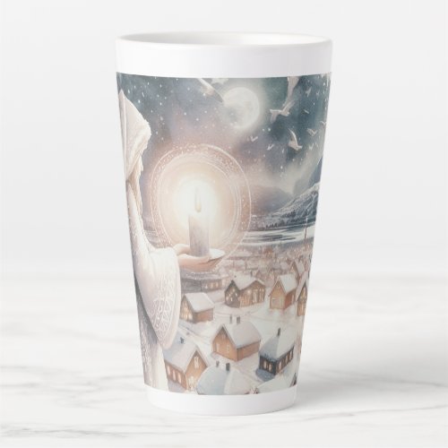 Angels watch over you latte mug