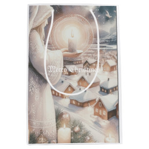 Angels watch over you medium gift bag