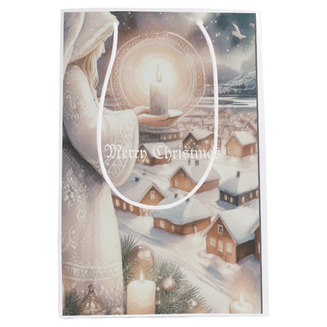 Angels watch over you medium gift bag (Front)