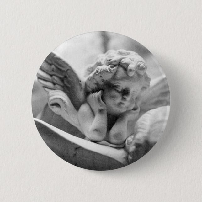 Angels Watching Over Me Pinback Button (Front)
