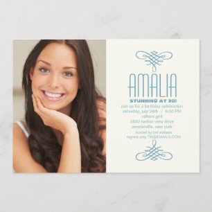 Angels Wear Paisley Photo Invitation