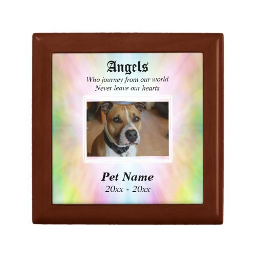 Angels Who Journey Pet Sympathy Jewelry Gift Box