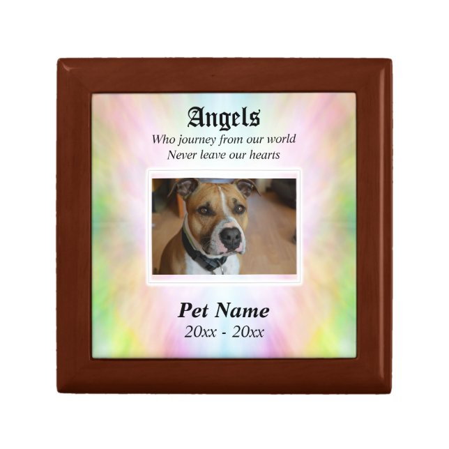 Angels Who Journey Pet Sympathy Jewelry Gift Box (Front)