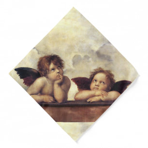 ANGELS / Winged Cherubs ,Clouds Raffaello Sanzio Bandana