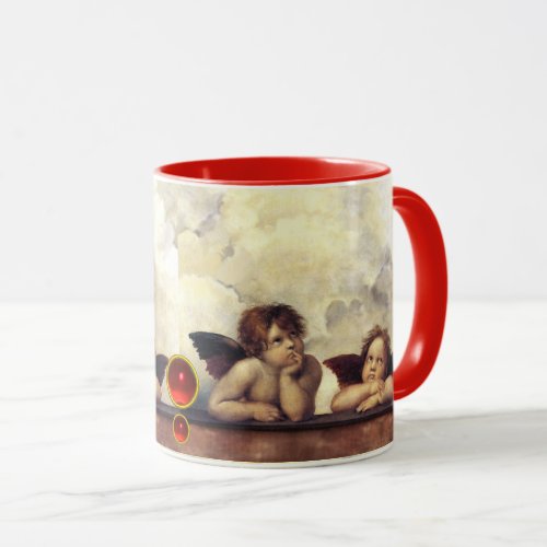 ANGELS  Winged Cherubs Clouds Raffaello Sanzio Mug