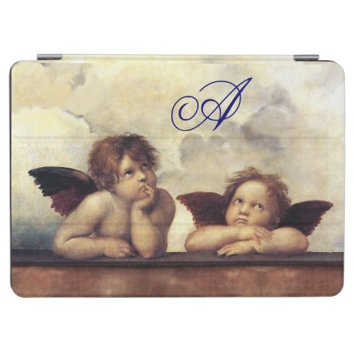 ANGELS Winged Cherubs Monogram iPad Air Cover