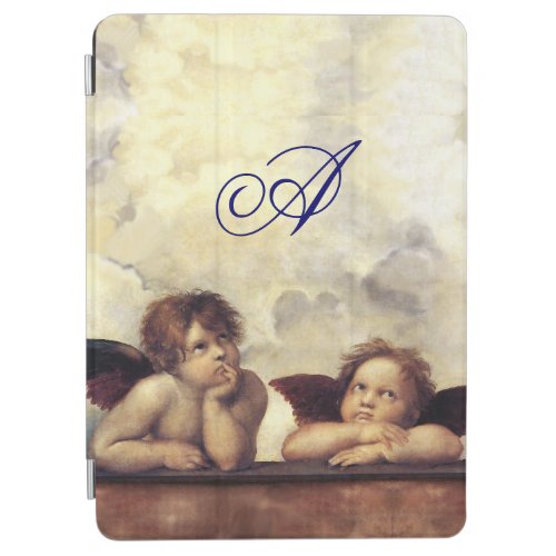 ANGELS Winged Cherubs Monogram iPad Air Cover