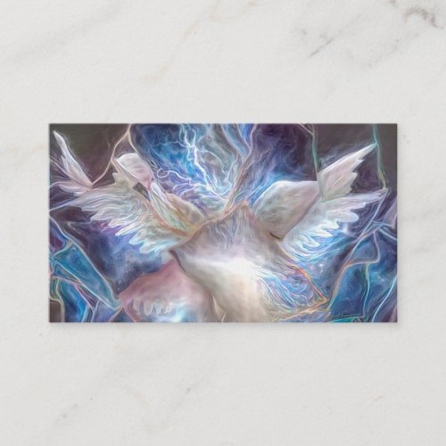 Angels wings business card