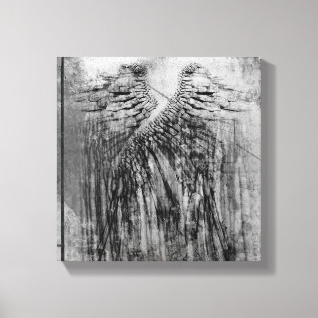 Angels wings canvas print (Front)