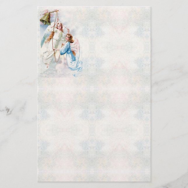 Angels With Bell Stationery (Front)