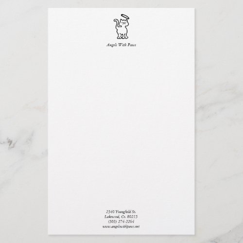 Angels With Paws Stationery