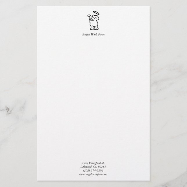 Angels With Paws Stationery (Front)