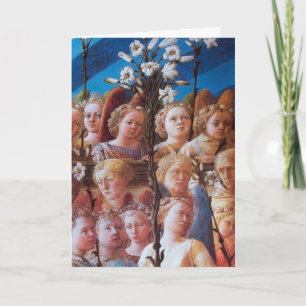 ANGELS WITH WHITE LILIES HOLIDAY CARD