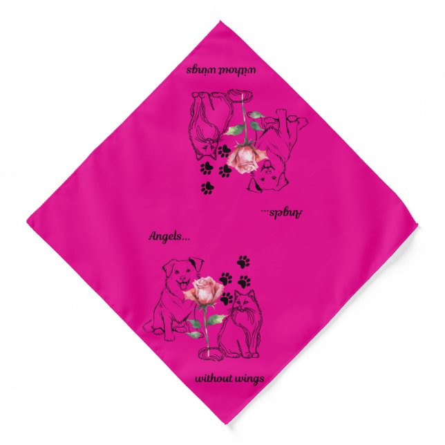 Angels...without wings Pet Bandana (Front)