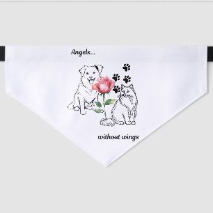Angels...without wings. Pet Bandana Collar