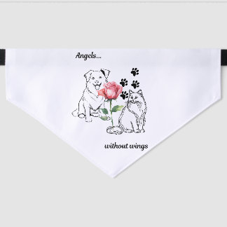 Angels...without wings. Pet Bandana Collar