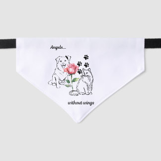 Angels...without wings. Pet Bandana Collar