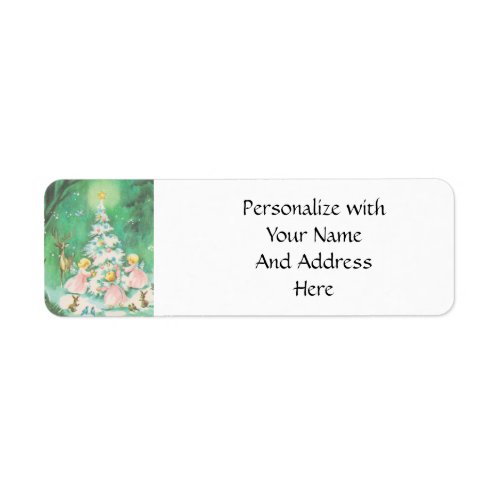 Angels  Woodland Animals Decorating Tree Label