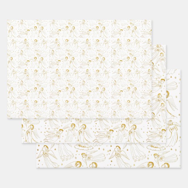 angels wrapping paper sheets (Set)