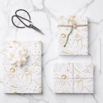 Angels Wrapping Paper Sheets by paesaggi at Zazzle