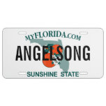 Angelsong Florida Custom License Plate